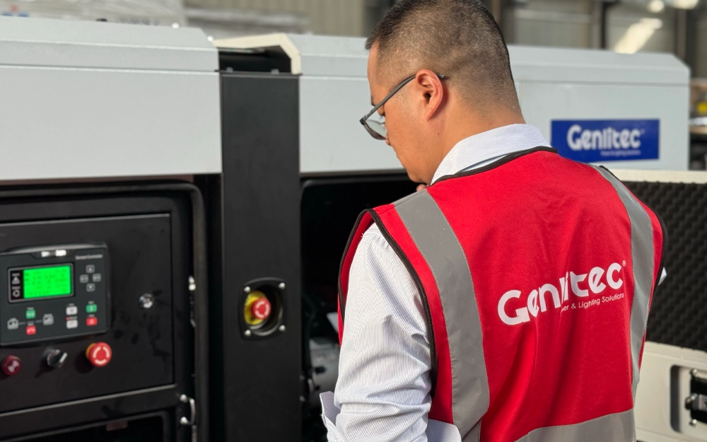 GENLITEC POWER generator pre-delivery testing