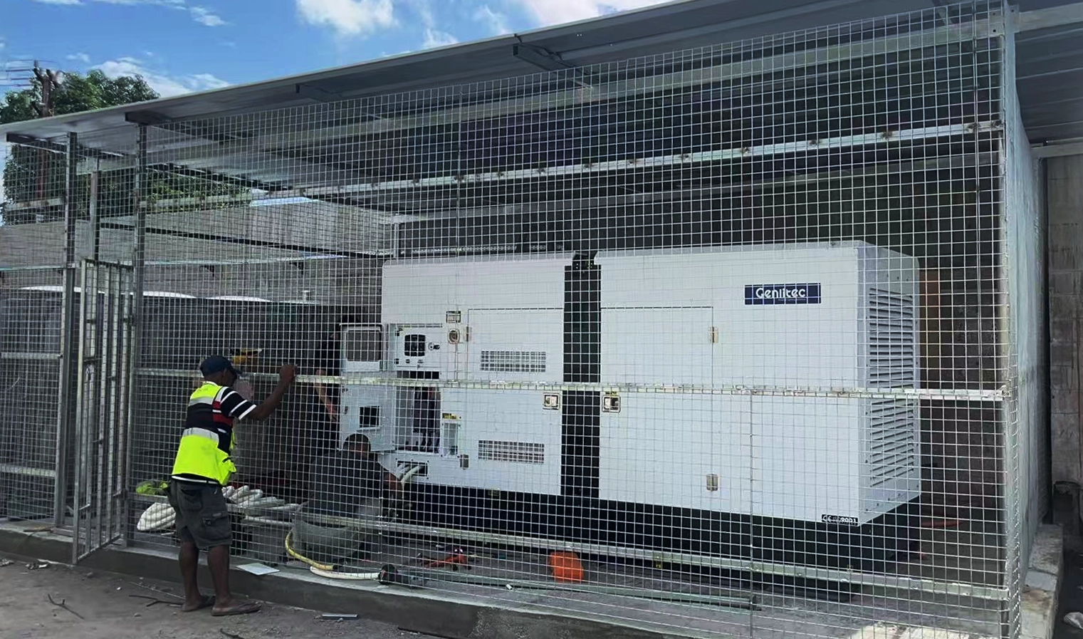 GENLITEC GSC300S5 300kVA SDEC diesel generator for a supermarket in Papua New Guinea