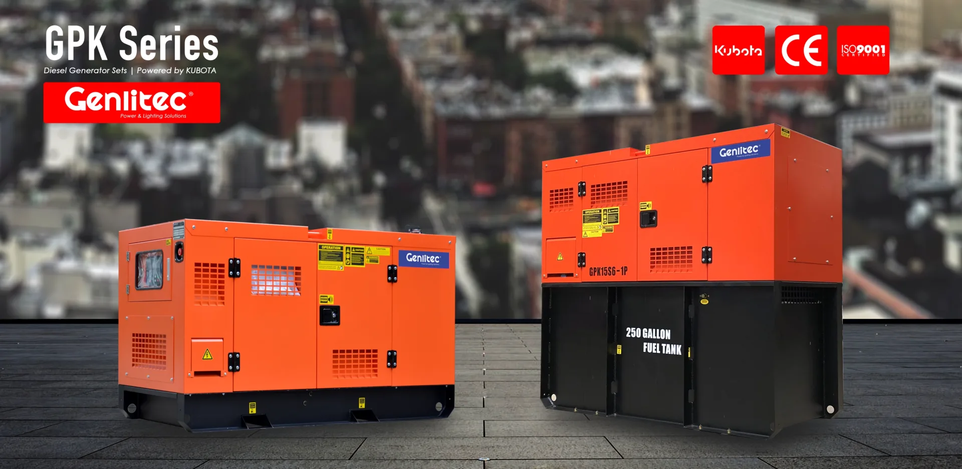 50Hz 5.6kW 7KVA Diesel Generator with Kubota D905-E2BG Diesel Engine