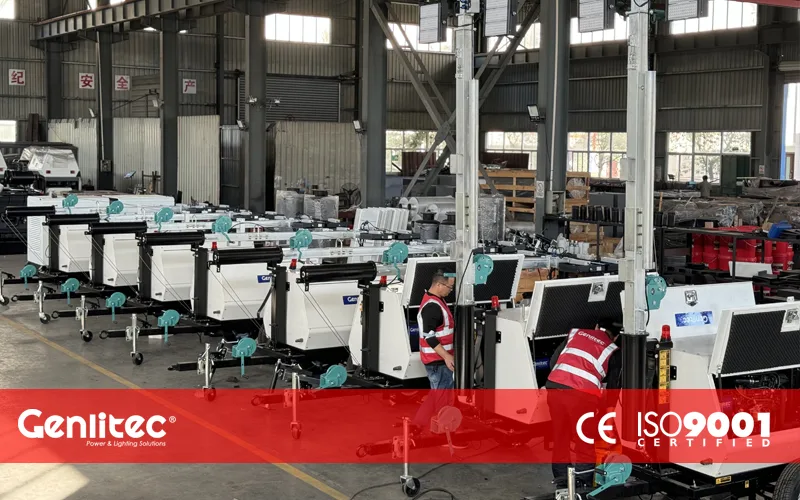 24 Sets of GLT1600L-9MY Light Towers Delivered to Indonesia
