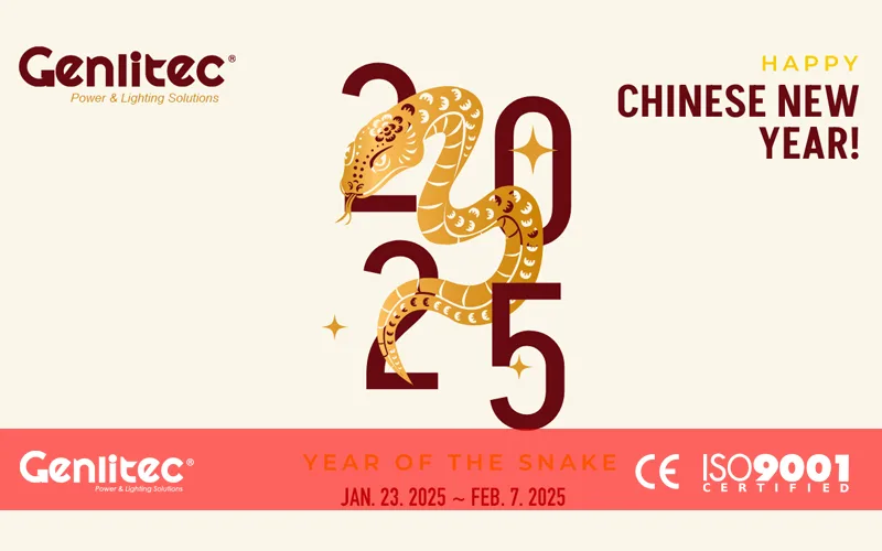 Genlitec Power Chinese New Year 2025 Holiday Notice