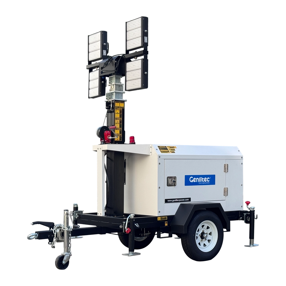 7m Manual 4x400W LED Light Tower with REHLKO KDW1003 Engine 7m Manual 4x400W LED Light Tower with REHLKO KDW1003 Engine - Image 1