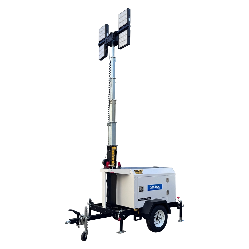 7m Manual 4x400W LED Light Tower with REHLKO KDW1003 Engine - Image 2 7m Manual 4x400W LED Light Tower with REHLKO KDW1003 Engine - Image 2