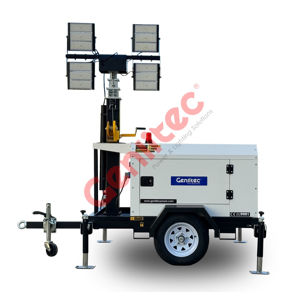 7M Vertical Manual 4x400W LED YANMAR Light Tower 7M Vertical Manual 4x400W LED YANMAR Light Tower - Image 1