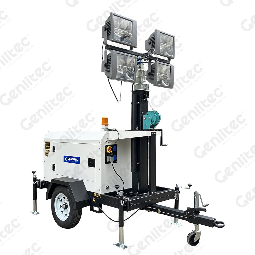 7M Vertical Manual 4x1000W MH KUBOTA Light Tower - Image 2 7M Vertical Manual 4x1000W MH KUBOTA Light Tower - Image 2