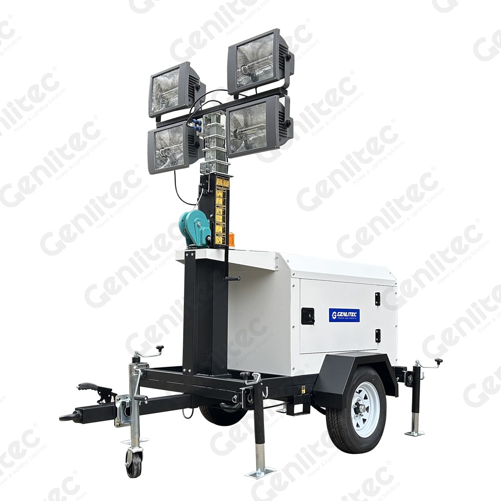 7M Vertical Manual 4x1000W MH KUBOTA Light Tower - Image 3 7M Vertical Manual 4x1000W MH KUBOTA Light Tower - Image 3