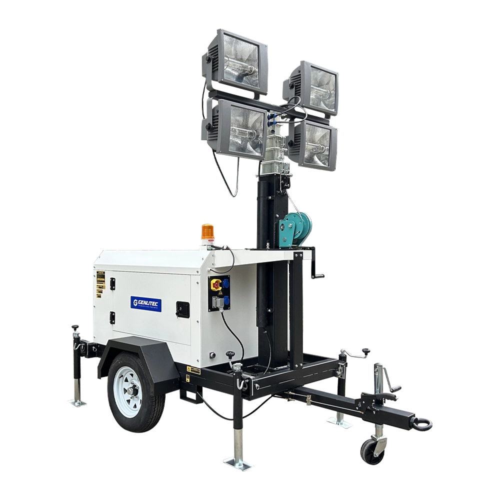 7m Manual 4x1000W MH Light Tower with Rehlko KDW1003 Diesel Engine 7m Manual 4x1000W MH Light Tower with Rehlko KDW1003 Diesel Engine - Image 1