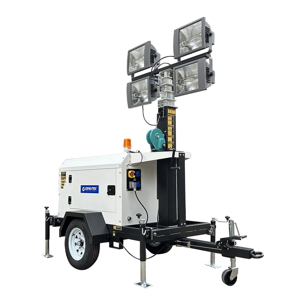 7m Manual 4x1000W MH Light Tower with Rehlko KDW1003 Diesel Engine - Image 2