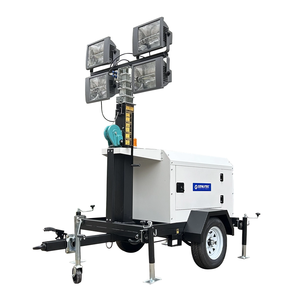 7m Manual 4x1000W MH Light Tower with Rehlko KDW1003 Diesel Engine - Image 3