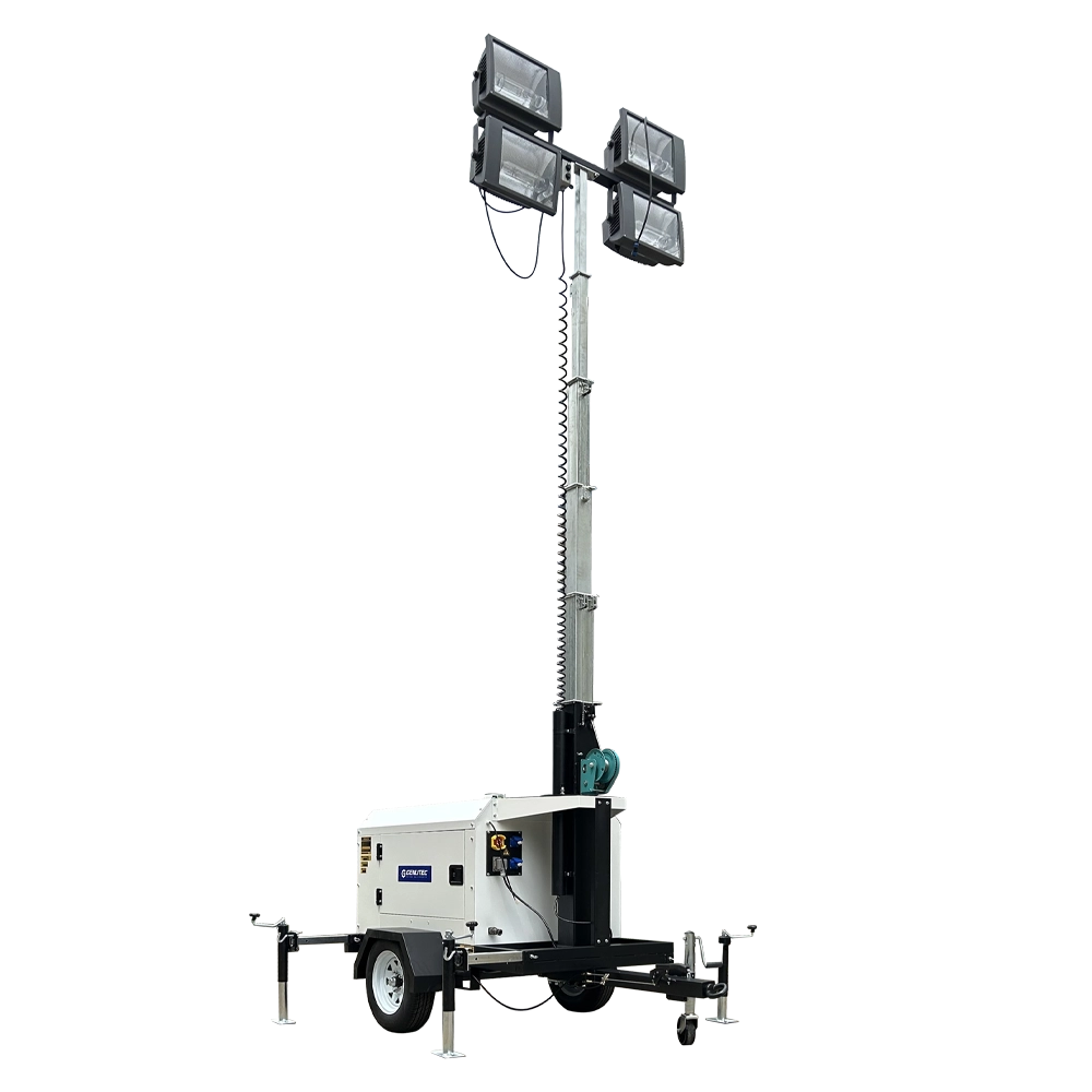 7m Manual 4x1000W MH Light Tower with Rehlko KDW1003 Diesel Engine - Image 4