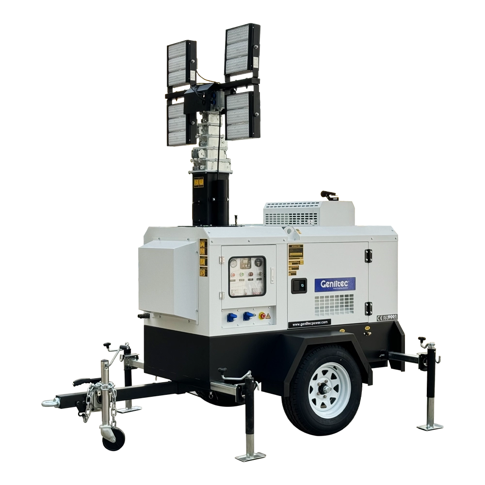 8m Hydraulic 4x400W LED Light Tower with REHLKO KDW1003 Engine - Image 2