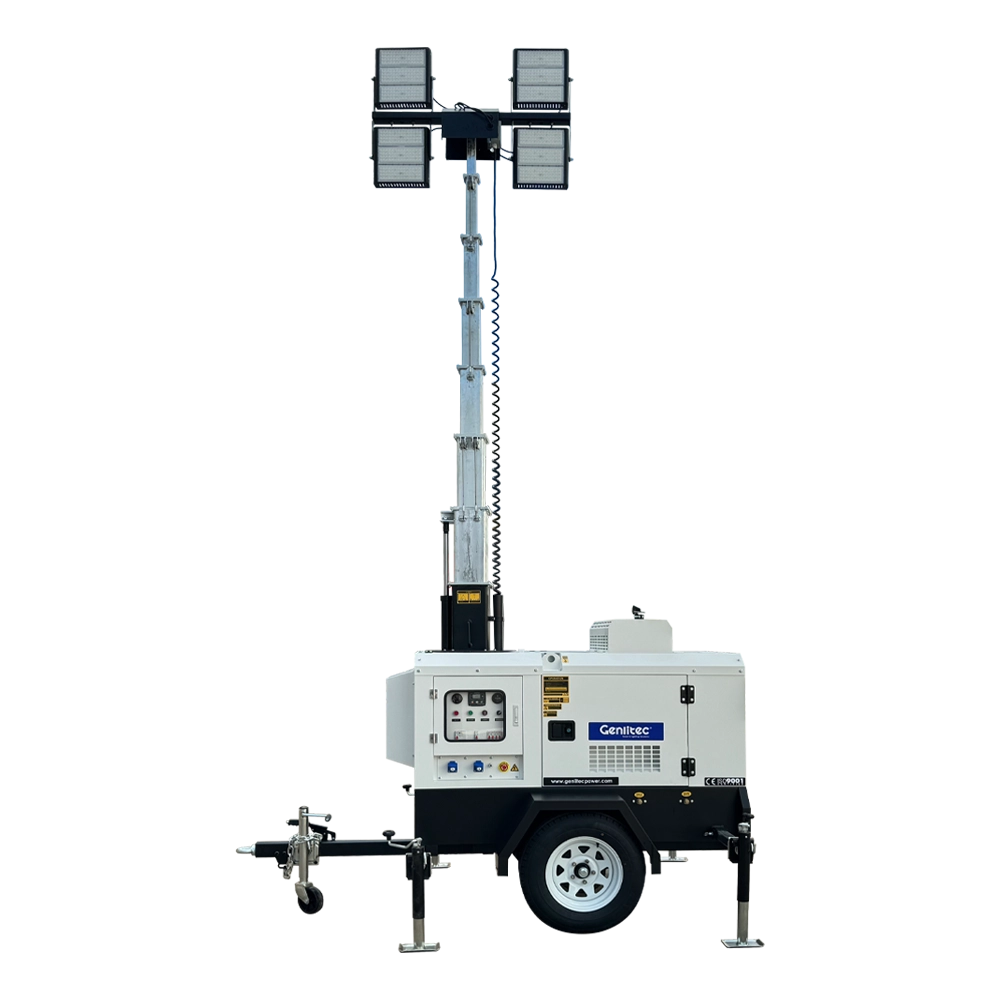 8m Hydraulic 4x400W LED Light Tower with REHLKO KDW1003 Engine - Image 4