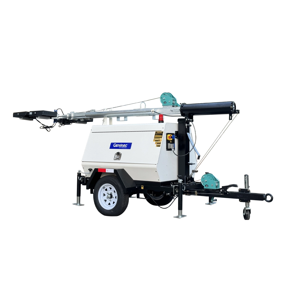 9M Manual 4x400W LED Light Tower with Rehlko KDW1003 Diesel Engine 9M Manual 4x400W LED Light Tower with Rehlko KDW1003 Diesel Engine - Image 1