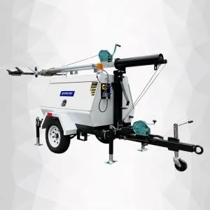 9M Manual Lifting 4x400W LED QUANCHAI Light Tower