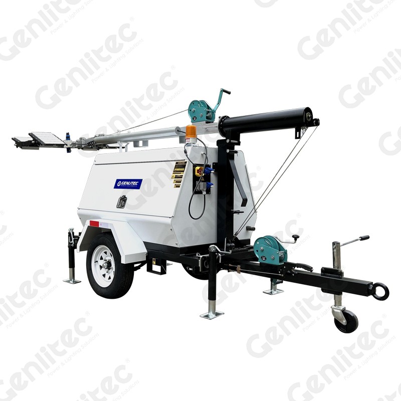 9M Manual Lifting 4x400W LED QUANCHAI Light Tower - Image 3 9M Manual Lifting 4x400W LED QUANCHAI Light Tower - Image 3