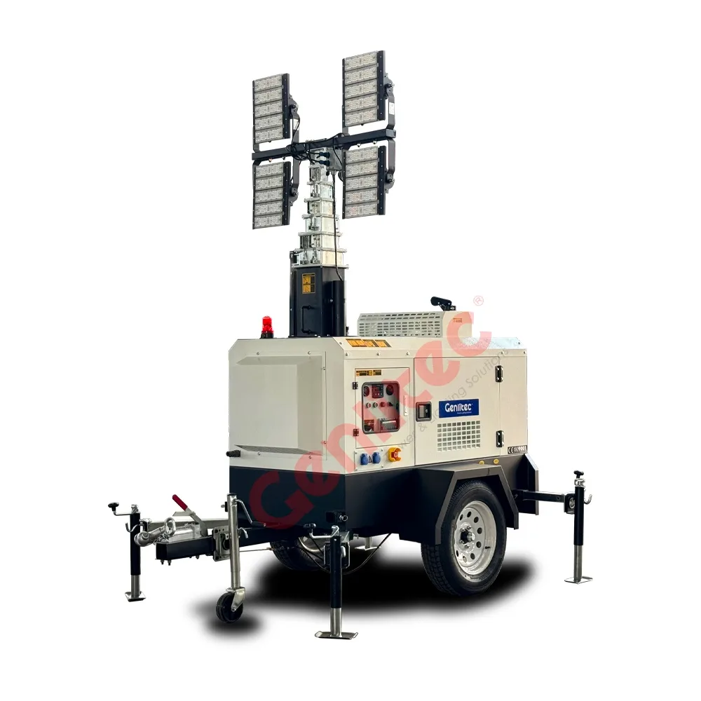 Hydraulic Lifting 4x400W LED YANMAR Light Tower - Image 2