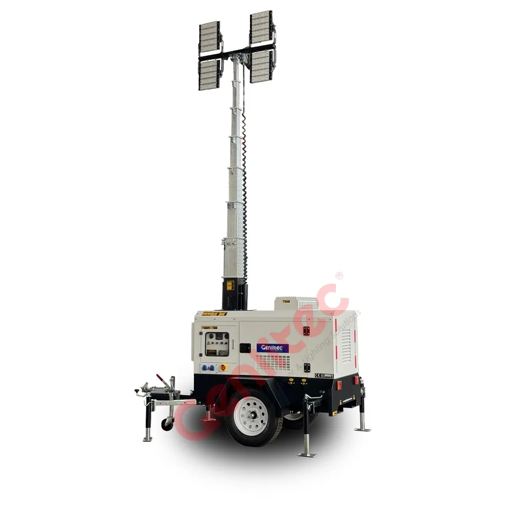 Hydraulic Lifting 4x400W LED YANMAR Light Tower - Image 4