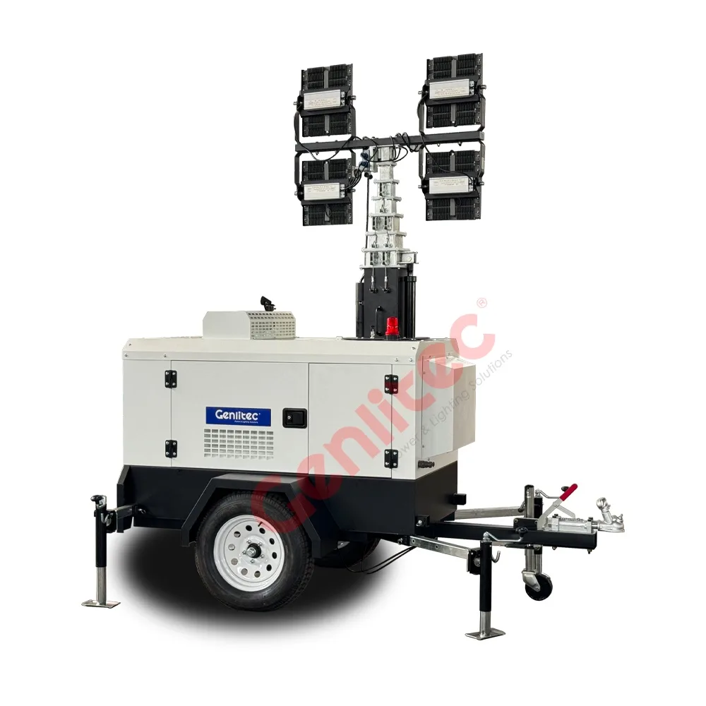 Hydraulic Lifting 4x400W LED YANMAR Light Tower - Image 5