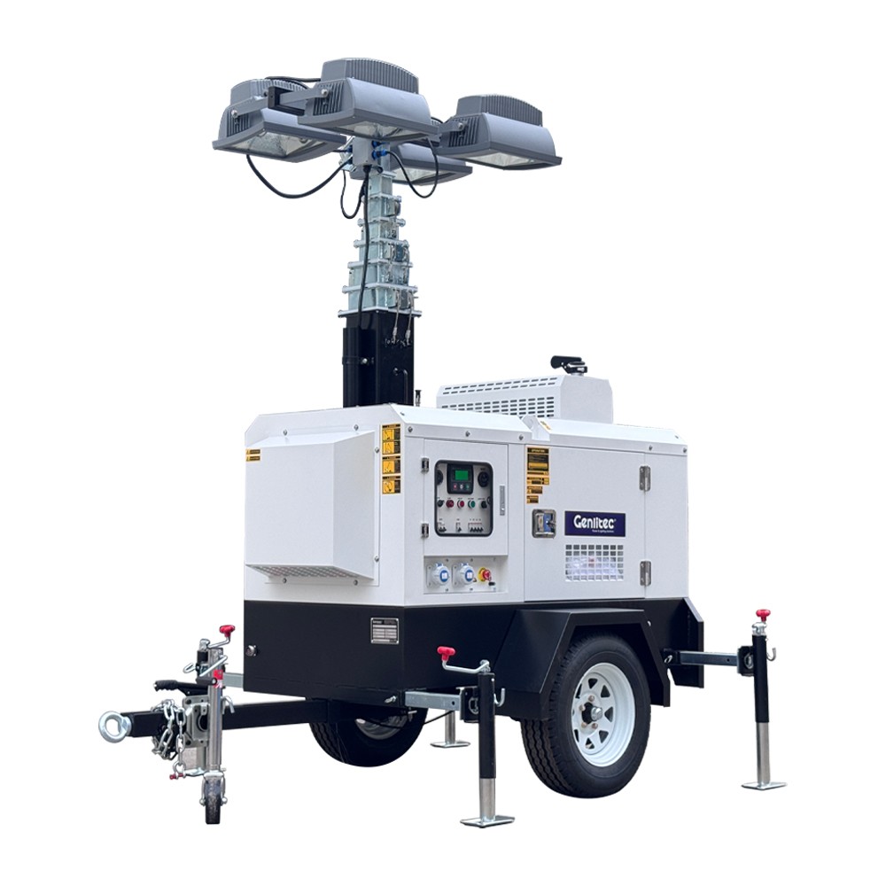 Hydraulic Lifting 4x1000W PERKINS Light Tower Hydraulic Lifting 4x1000W PERKINS Light Tower