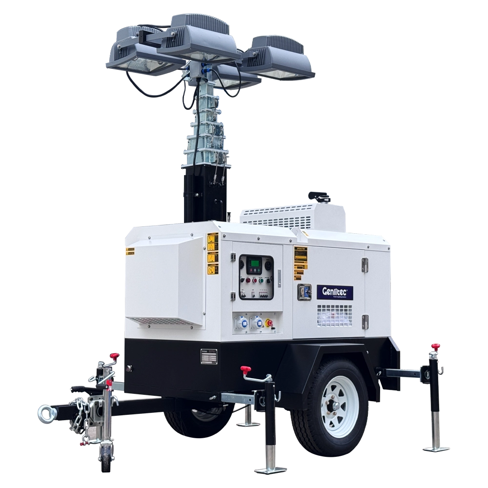 8m Hydraulic 4x1000W Lighting Tower with Quanchai QC380D Engine - Image 2 8m Hydraulic 4x1000W Lighting Tower with Quanchai QC380D Engine - Image 2