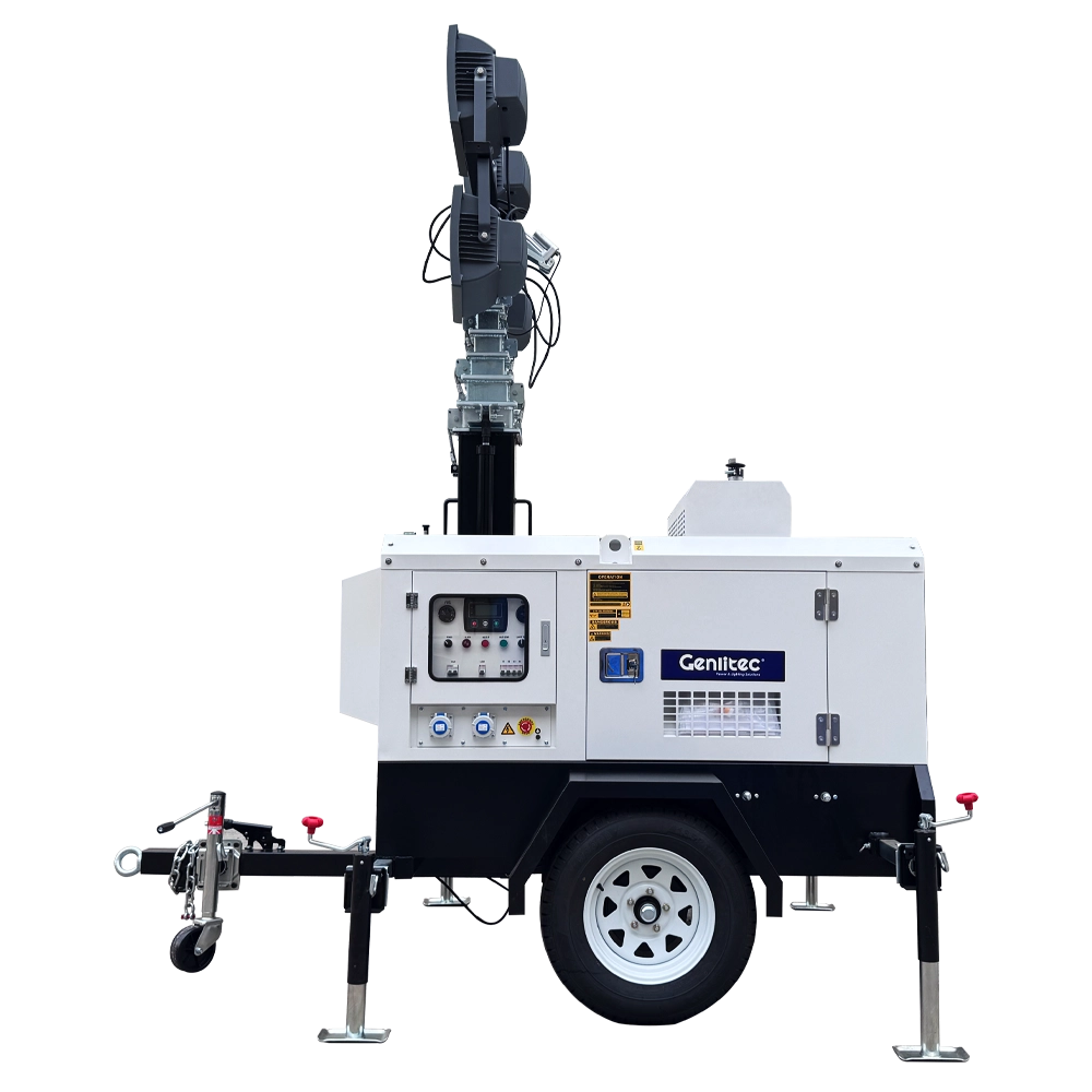 8m Hydraulic 4x1000W Lighting Tower with Quanchai QC380D Engine - Image 3 8m Hydraulic 4x1000W Lighting Tower with Quanchai QC380D Engine - Image 3