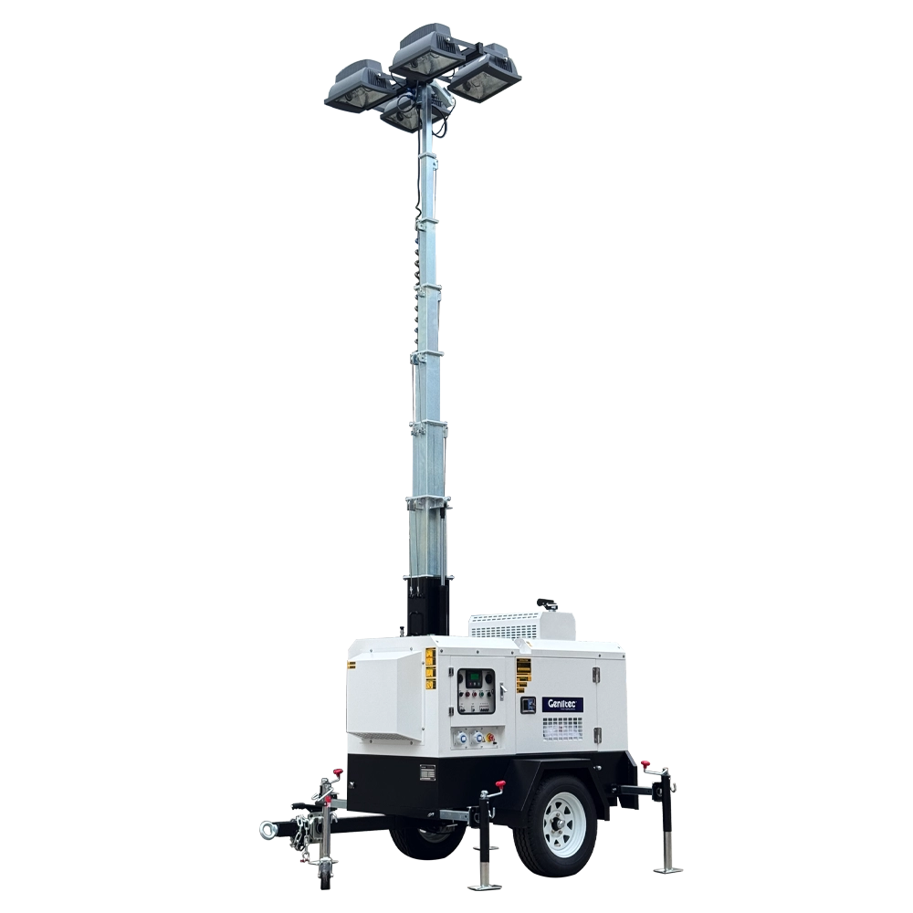 8m Hydraulic 4x1000W Lighting Tower with Quanchai QC380D Engine - Image 4 8m Hydraulic 4x1000W Lighting Tower with Quanchai QC380D Engine - Image 4